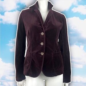 J. CREW FACTORY Velveteen Blazer Academia Collegiate Regency Preppy Royalcore